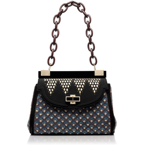 Tory Burch Handbags - NWT Tory Burch Beaded Medium Resin Top Bag